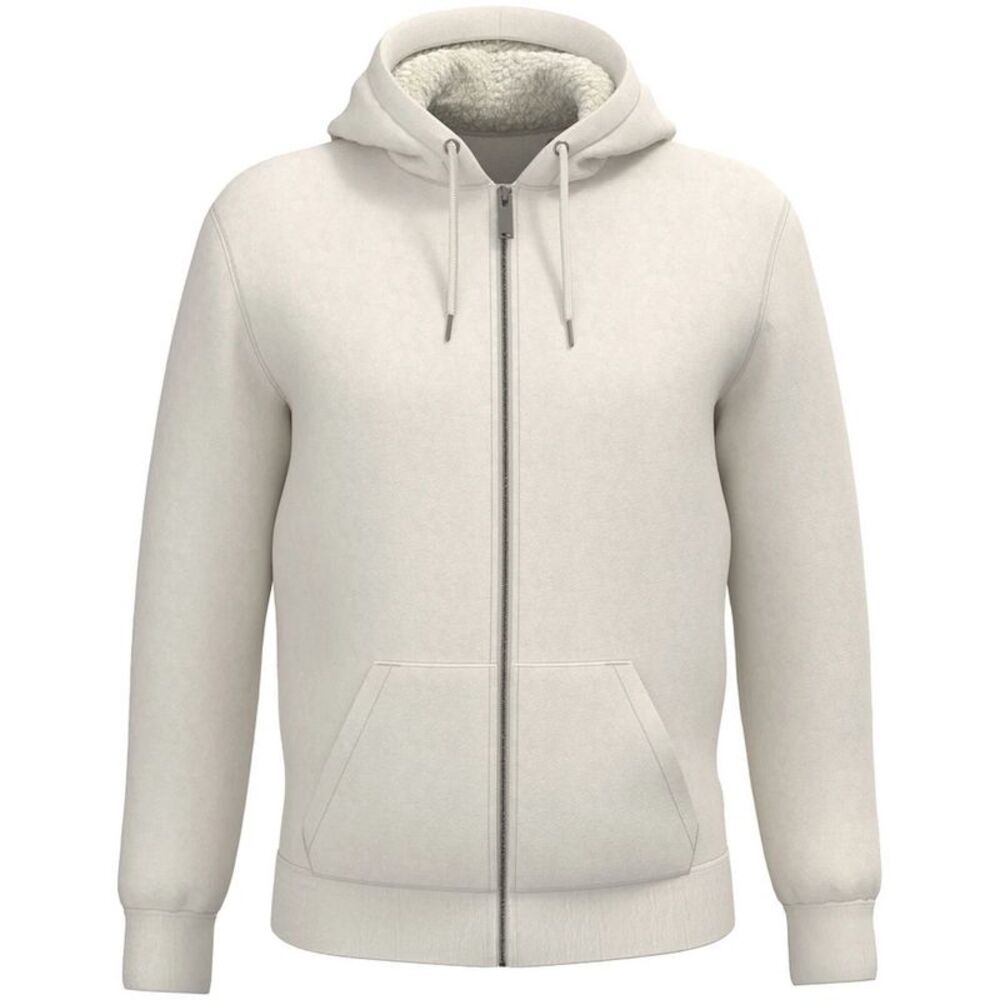 Native Spirit Unisex Adult Sherpa Lined Full Zip Jacket / Ivory